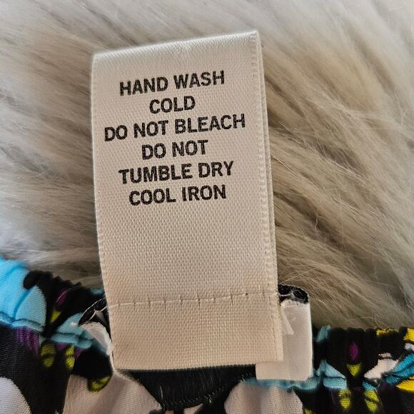 Cache Mini Blouson Dress Small Blue Purple Patchwork Boho Y2K Eclectic Artsy - Picture 9 of 11